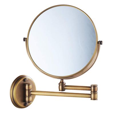 3X Magnification Makeup Vanity Mirror,Two-Sided Wall Mounted Cosmetic Mirror 360Swivel Extendable Bathroom Mirror,Black(Rose Gold 8inch) (Bronze 8inch)