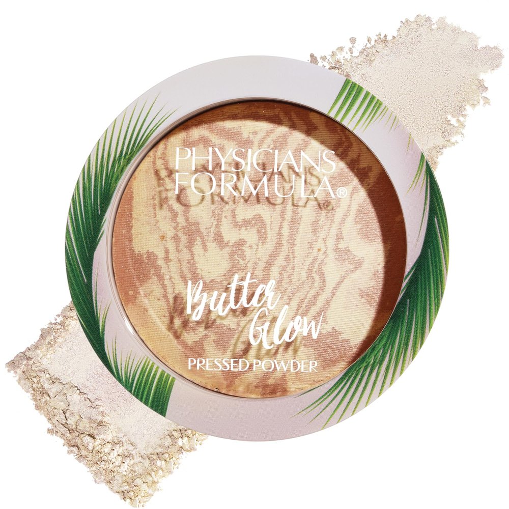 Physicians Formula Butter Glow Pressed Powder, Radiance-Boosting Face Powder with Murumuru Butter for Soft-Focus Finish  Translucent Glow