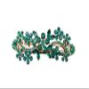 Faship Gorgeous Emerald Green Rhinestone Crystal Hair Barrette Clip view 1
