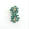 Faship Gorgeous Emerald Green Rhinestone Crystal Hair Barrette Clip view 2