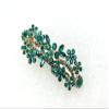 Faship Gorgeous Emerald Green Rhinestone Crystal Hair Barrette Clip view 3