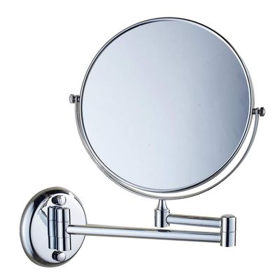 3X Magnification Makeup Vanity Mirror,Two-Sided Wall Mounted Cosmetic Mirror 360Swivel Extendable Bathroom Mirror,Black(Rose Gold 8inch) (Silver 8inch)