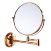 3X Magnification Makeup Vanity Mirror,Two-Sided Wall Mounted Cosmetic Mirror 360Swivel Extendable Bathroom Mirror,Black(Rose Gold 8inch) (Rose Gold 8inch) view 1