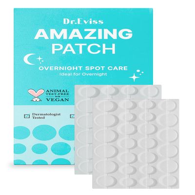 Dr.Eviss Amazing Patch - Korean Skin-tech Pimple Patch Invisible Spot Cover Over Night, Acne Patches for Face, Zit and Blemish Spot - 52ea