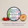 Deep Steep Body Butter, 6 oz  Rich Moisturizer with Ceramides, Coconut Oil, Argan Oil & Aloe Vera  Vegan, Clean Beauty, Smooth & Hydrated Skin (6 Ounces, Strawberry Plum) view 3
