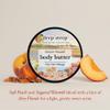 Deep Steep Body Butter, 6 oz  Rich Moisturizer with Ceramides, Coconut Oil, Argan Oil & Aloe Vera  Vegan, Clean Beauty, Smooth & Hydrated Skin (6 Ounces, Peach Praline) view 3