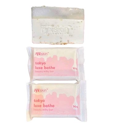 3 Bars Ryx Skin TOKYO LUXE BATH, 70g Each