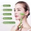 AECW 3-in-1 Natural Jade Roller and Gua Sha Set for Face and Eye Ice Roller Facial Cooling Massage Roller (Light Blue Ice Roller + Jade Roller + Gua Sha) view 3
