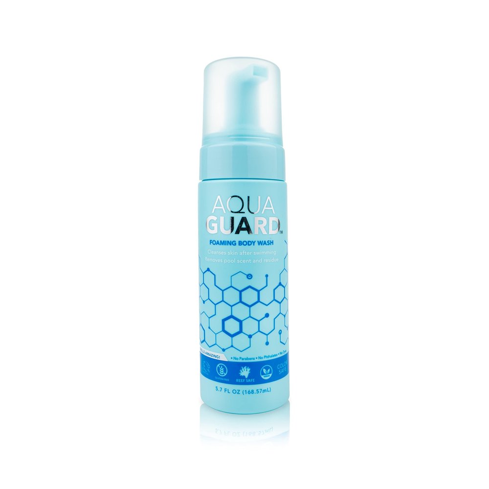 AQUA GUARD After-Swim Foaming Body Wash | Leaves Skin Soft and Smooth + Neutralizes Chlorine Scent and Residue