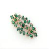 Faship Gorgeous Green Rhinestone Crystal Hair Barrette view 3