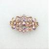 Faship Gorgeous Multicolors AB Rhinestone Crystal Floral Barrette view 2