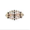 Faship Gorgeous Black Rhinestone Crystal Floral Barrette view 1