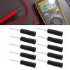 10pcs Banana Jack Wire Piercing Pin Wire Piercing Probe PVC Appearance 2mm/0.08in to 4mm/0.16in Conversion Insulation Pins for Multimeter (Black) view 3