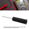 10pcs Banana Jack Wire Piercing Pin Wire Piercing Probe PVC Appearance 2mm/0.08in to 4mm/0.16in Conversion Insulation Pins for Multimeter (Black) view 4