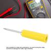 10pcs Banana Jack Wire Piercing Pin Wire Piercing Probe PVC Appearance 2mm/0.08in to 4mm/0.16in Conversion Insulation Pins for Multimeter (Yellow) view 4