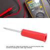 10pcs Banana Jack Wire Piercing Pin Wire Piercing Probe PVC Appearance 2mm/0.08in to 4mm/0.16in Conversion Insulation Pins for Multimeter (Red) view 3