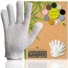 Temple Spring Exfoliating Glove, Rayon Bamboo Exfoliating Body Scrubber, Loofah Washcloth, Exfoliate Loofa Shower Scrubber, Body Exfoliator Scrub, Shower Loofah Bath Sponge - Off-White view 1