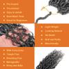 14 Inch 7 Packs Ombre Faux Locs Crochet Hair for Women - Goddess Pre-Looped River Locs With Curly Hair - Soft Gray Crochet Braids (T1B/Gray#) view 4