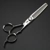 Patterned Handle Hair Scissors 6 inch 9cr18 Steel Professional Cutting and thinning Scissors Hairdresser Hair Styling Scissors, Suitable for Family Hair Cutting (2 pcs) view 4