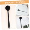 Beavorty 2pcs Silicone Shower Brush Handle Ergonomic Body Scrubber for Exfoliating and Massaging Skin Includes Black and Gray Bathing Brush for Back Cleaning view 3