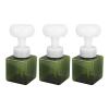 Foam Pump Bottle Foaming Soap Dispenser 3pcs 250ml Portable Flower Shaped Foam Dispenser Bottle for Shampoo, Shower Gel view 1