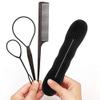 SEIWEI 20Pcs Hair Tie Donut Ring Ropes Hairpins Pin Barrette Rubber Band Bun Insert Bump Up Maker Clip Comb DIY Hair Style Styling Braiding Tool view 3