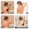Beavorty 2pcs Handle Silicone Back Scrubber Bath Brush for Gentle Exfoliation and Deep Cleansing Includes for Daily Shower Use and Relaxation view 4