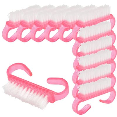 FRCOLOR 12pcs Ergonomic Nail Brush for Cleaning Fingernails and Toenails Multi-functional Manicure Dust Compact and Easy to Store for Home Salon Use