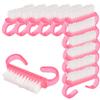 FRCOLOR 12pcs Ergonomic Nail Brush for Cleaning Fingernails and Toenails Multi-functional Manicure Dust Compact and Easy to Store for Home Salon Use view 1