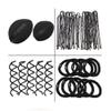 20Pcs Hair Tie Donut Ring Ropes Hairpins Pin Barrette Rubber Band Bun Insert Bump Up Maker Clip Comb DIY Hair Style Styling Braiding Tool view 2