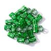 100pcs Hair Jewelry for Women Braids Beads Hair Decorations Aluminum Rings Clips Adjustable Metal Cuffs Braiding Hair Accessory,Green view 1