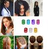 100pcs Hair Jewelry for Women Braids Beads Hair Decorations Aluminum Rings Clips Adjustable Metal Cuffs Braiding Hair Accessory,Gold view 4