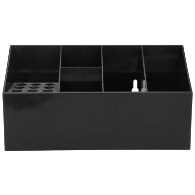 SYH&AQYE Salon Hair Styling Tools Organizer, Hairdressing Tool Storage Holder Hair Scissors Storage Box for Barber Shop Hair Salon(Black)