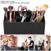 SYH&AQYE Salon Hair Styling Tools Organizer, Hairdressing Tool Storage Holder Hair Scissors Storage Box for Barber Shop Hair Salon(Black) view 2
