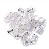 100pcs Hair Jewelry for Women Braids Beads Hair Decorations Aluminum Rings Clips Adjustable Metal Cuffs Braiding Hair Accessory,Silver view 1