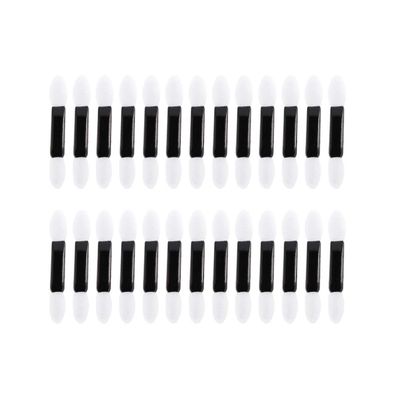KALLORY 100pcs Double-ended Sponge Applicators for Eyeshadow Makeup Brushes for Blending and Precision Soft Eye Shadow Sponges for Makeup and