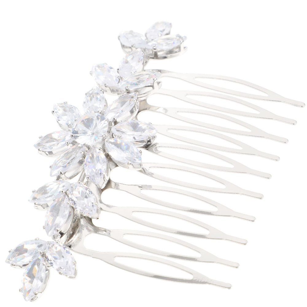 FOMIYES Wedding Hair Comb for Brides Rhinestone Side Hair Piece Elegant Bridal Accessory for Weddings Comfortable and Lightweight for Bridesmaids