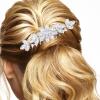 FOMIYES Wedding Hair Comb for Brides Rhinestone Side Hair Piece Elegant Bridal Accessory for Weddings Comfortable and Lightweight for Bridesmaids view 2