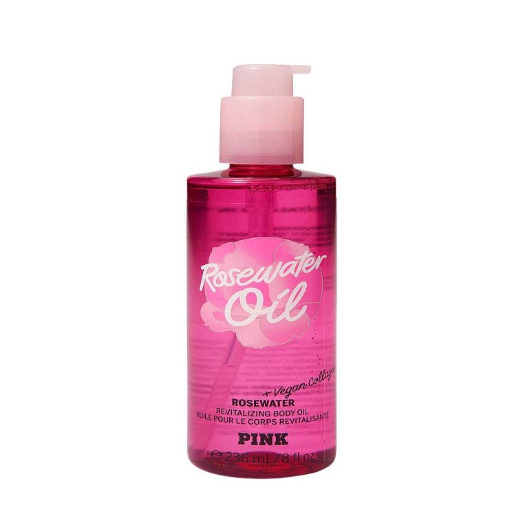Victoria's Secret Pink Rosewater Soothing Body Care Body Oil 8 oz. (Rosewater)