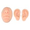 Silicone Ear Model Ear Nose Mouth Body Part Kit 3D Display Prop Teaching Tool for Piercing Practice (Light Skin Color) view 1