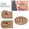 3D Piercing Practice Model Ear Body Part Kit Display Props for Piercing Suture Practice (Deep Skin Color) view 3