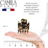 Camila Paris CP3475 French Hair Clip for Women, Hand-Made Hair Side Clips, 2 Inch Girls Hair Claw Clips Jaw Fashion Durable Styling Hair Accessories for Women, Strong Hold No Slip Grip, Made in France view 4