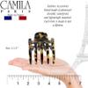 Camila Paris CP3472 French Hair Clip for Women, Hand-Made Hair Side Clips, 3 inch Girls Hair Claw Clips Jaw Fashion Durable Styling Hair Accessories for Women, Strong Hold No Slip Grip, Made in France view 3