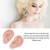 1 Pair Silicone Ear Model Piercing Practice Model Silicone Ear Model Ear Body Part Kit for Earrings Display Ear Piercing Exercise (Medium Skin Color) view 2
