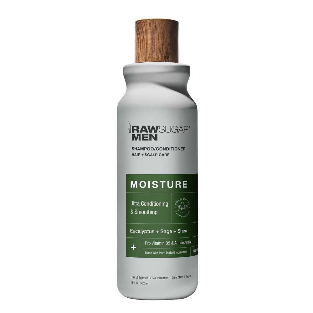 Men's 2-in-1 Shampoo & Conditioner | Moisture: Ultra Conditioning & Smoothing | Eucalyptus + Sage + Shea | 18 fl oz