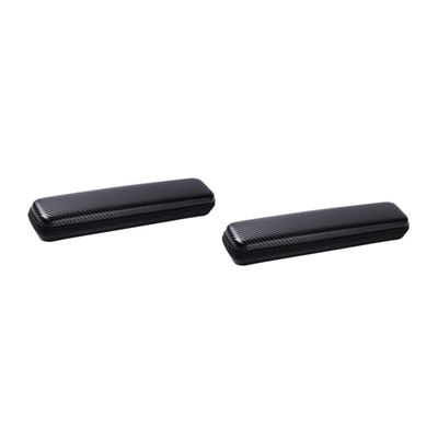 LALAFINA 2 pcs Hairdressing Carry Irons Classic Black Travel Hair Comb Curling Daily Styler Tool Use Cover Brush Pouch Tools Bag Flat Key Container Iron Hot Case Curler Holder Organizer