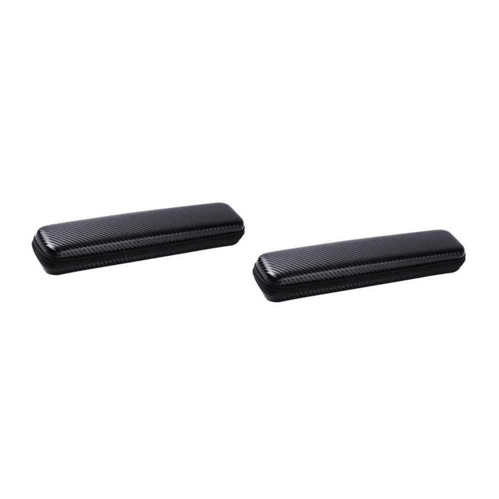LALAFINA 2 pcs Hairdressing Carry Irons Classic Black Travel Hair Comb Curling Daily Styler Tool Use Cover Brush Pouch Tools Bag Flat Key Container Iron Hot Case Curler Holder Organizer