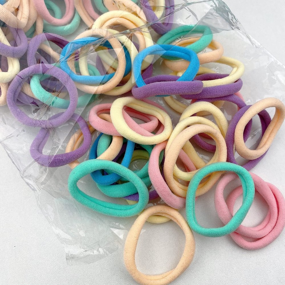 200 pieces of Korean version of simple matching student adult seamless high elastic rubber band hair accessories head rope scrunchie GB-JX016 (spring)