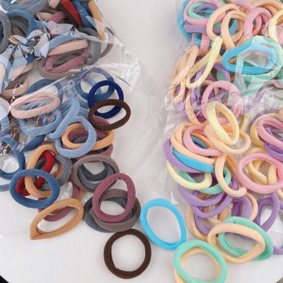 200 pieces of Korean version of simple matching student adult seamless high elastic rubber band hair accessories head rope scrunchie GB-JX016 (winter+spring)