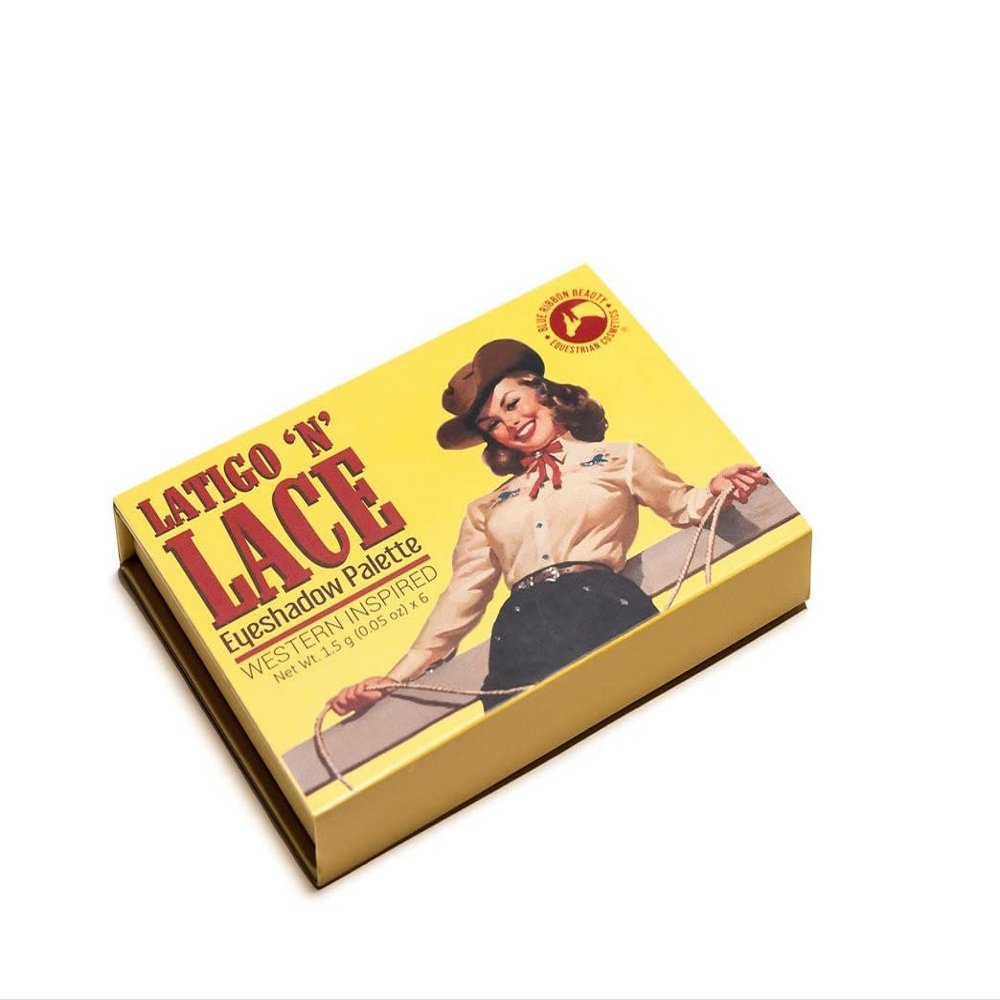 Blue Ribbon Beauty Equestrian Cosmetics Latigo 'N' Lace Western Eyeshadow Palette